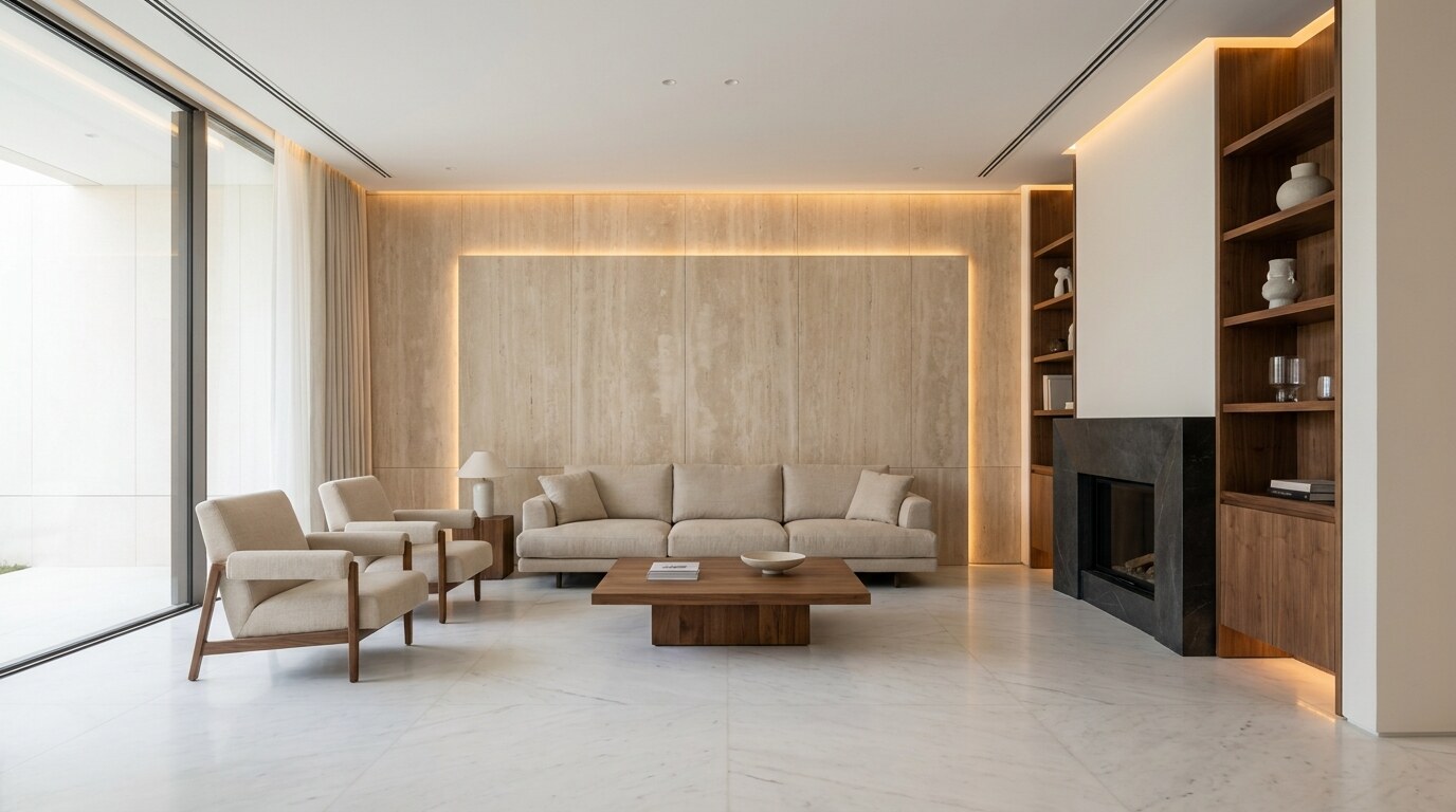 Quiet Luxury Interior Design in Dubai Villas: Why Polished Marble Lost Power